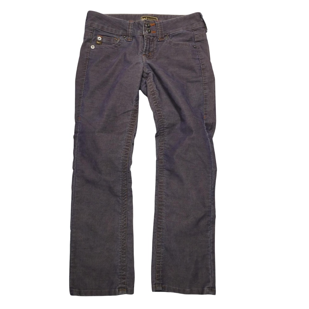 L.e.i. Jeans Womens 30 Purple Corduroy‎ Straight Leg Stretch 5 Pocket Pants